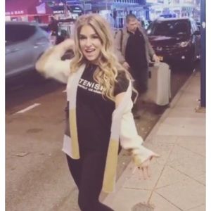 Kittenish color block cardigan